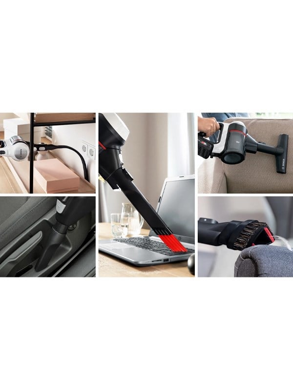 Bosch BCS711XXL Şarjlı Dik Süpürge Beyaz