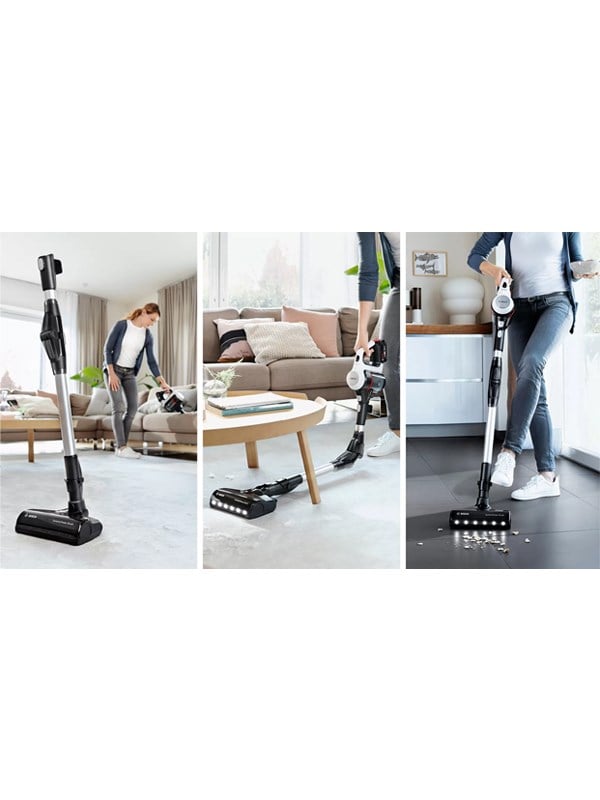 Bosch BCS711XXL Şarjlı Dik Süpürge Beyaz