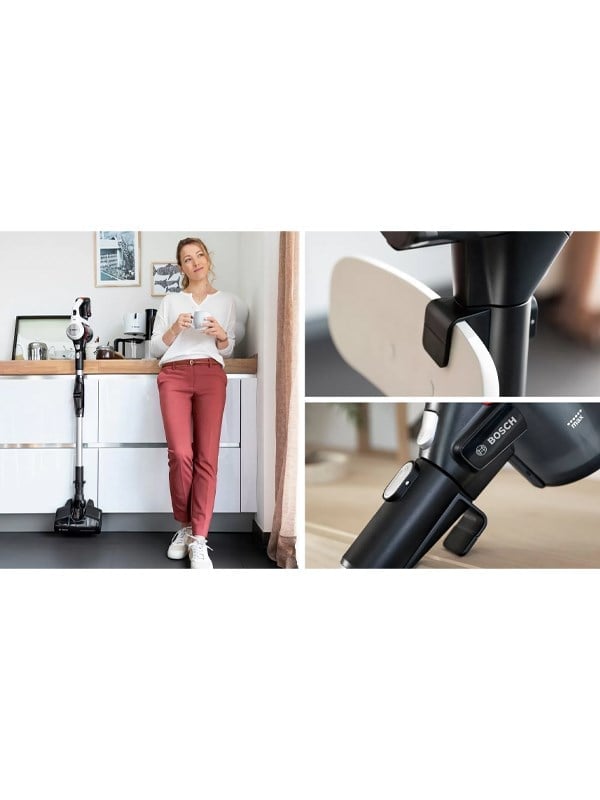 Bosch BCS711XXL Şarjlı Dik Süpürge Beyaz