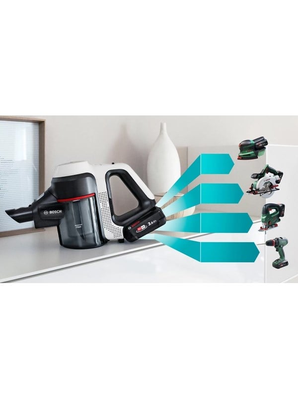 Bosch BCS711XXL Şarjlı Dik Süpürge Beyaz