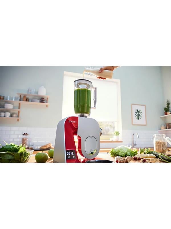 Bosch MUM5X720 Mutfak Makinesi Kırmızı Gümüş