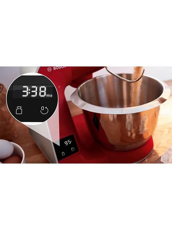 Bosch MUM5X720 Mutfak Makinesi Kırmızı Gümüş