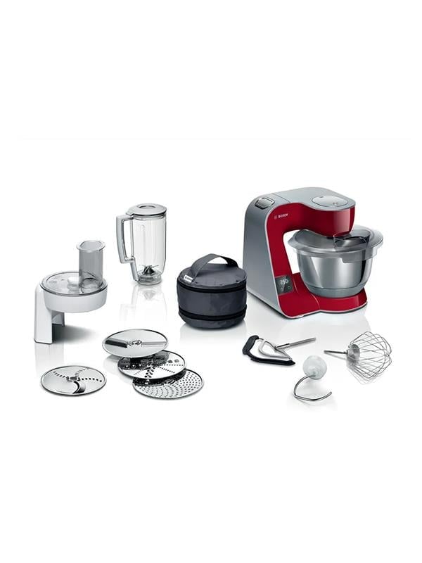 Bosch MUM5X720 Mutfak Makinesi Kırmızı Gümüş