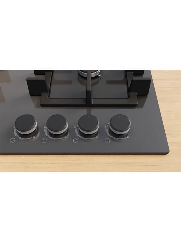 Bosch PNN6B9P40O 60 cm Cam Ankastre Gazlı Ocak Antrasit Gri