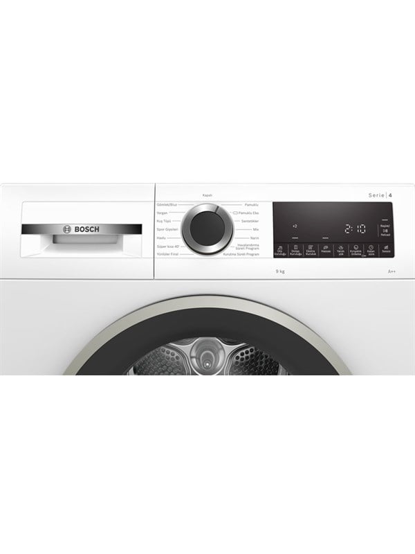 Bosch WQG24100TR 9 Kg Isı Pombalı Kurutma Makinesi Beyaz