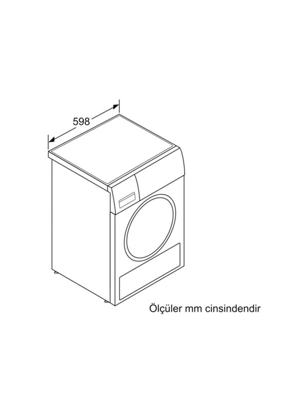 Bosch WQG24100TR 9 Kg Isı Pombalı Kurutma Makinesi Beyaz