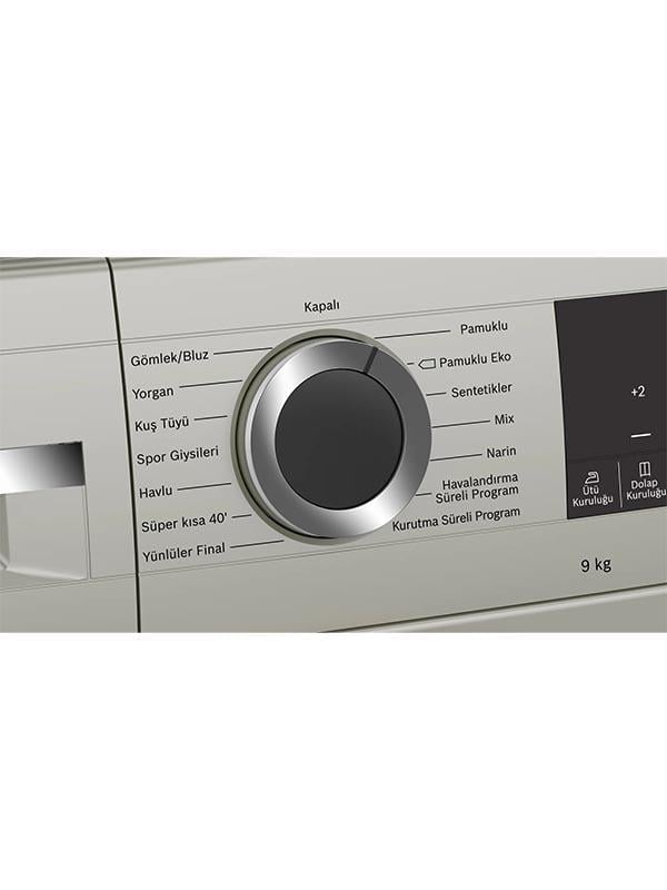 Bosch WQG2410TTR 9 Kg Isı Pompalı Kurutma Makinesi Silver