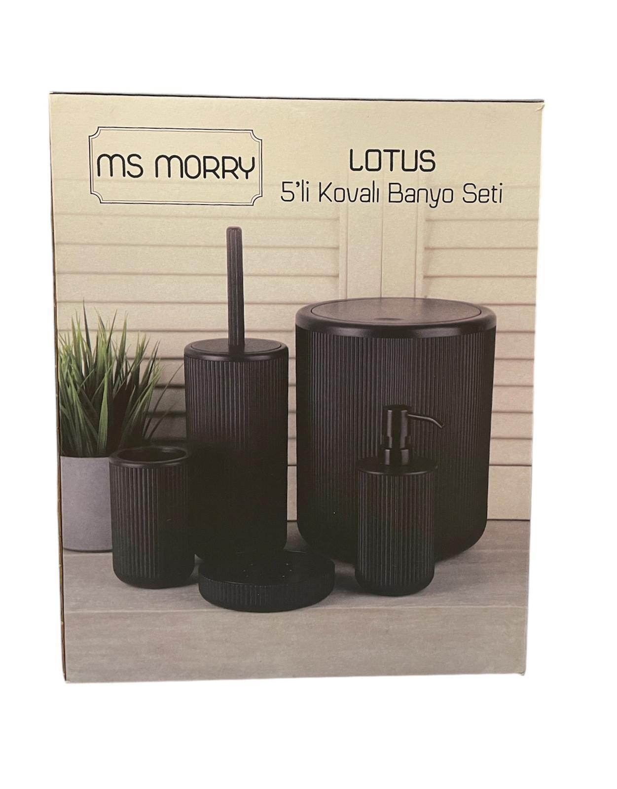 Ms Morry Lotus Banyo Seti 5 Li Gri