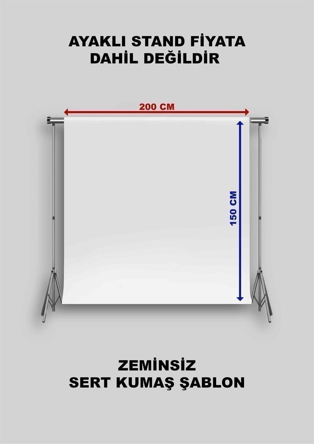 Çiçekli Beyaz Çadır Zeminsiz Çocuk Kumaş Fotoğraf Fonu( 2X15 MT)