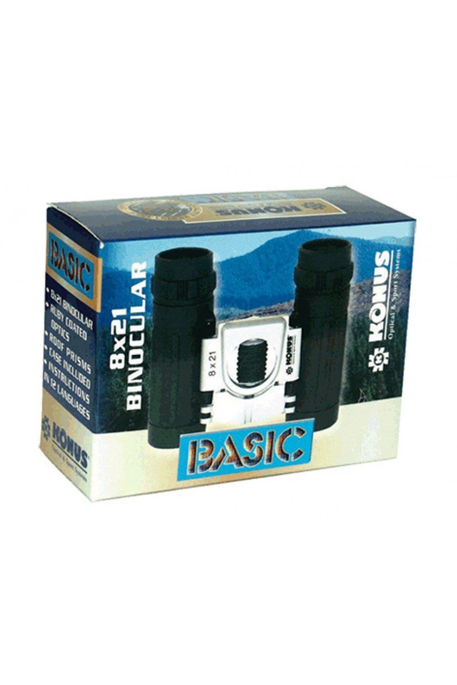 Konus Basic 8x21 Binocular Dürbün Yakut Kaplama Lens SİYAH