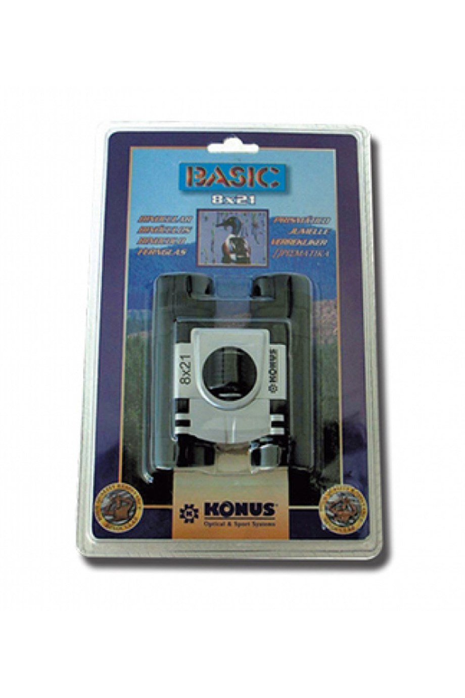 Konus Basic 8x21 Binocular Dürbün Yakut Kaplama Lens SİYAH