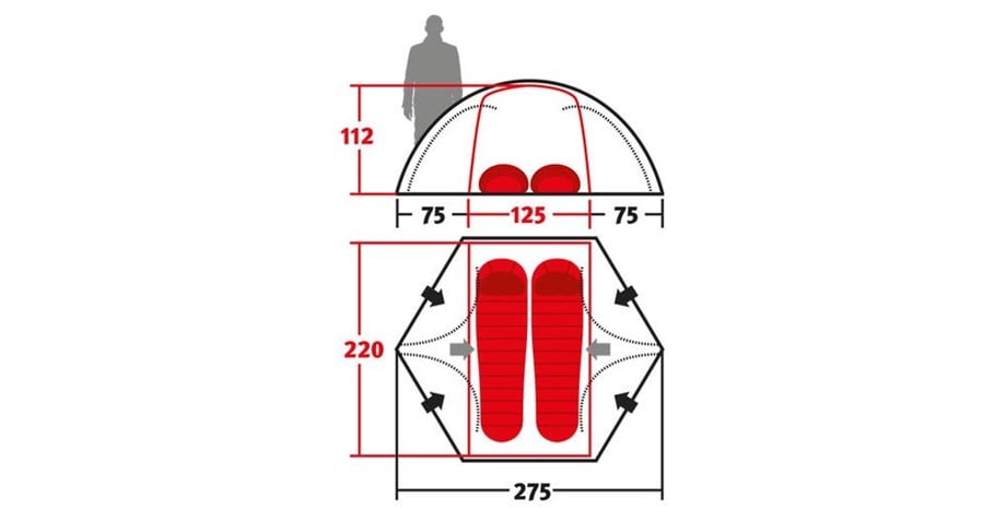 Wechsel Forum 4-2 Ultralight 2İki Kişilik çadır Green