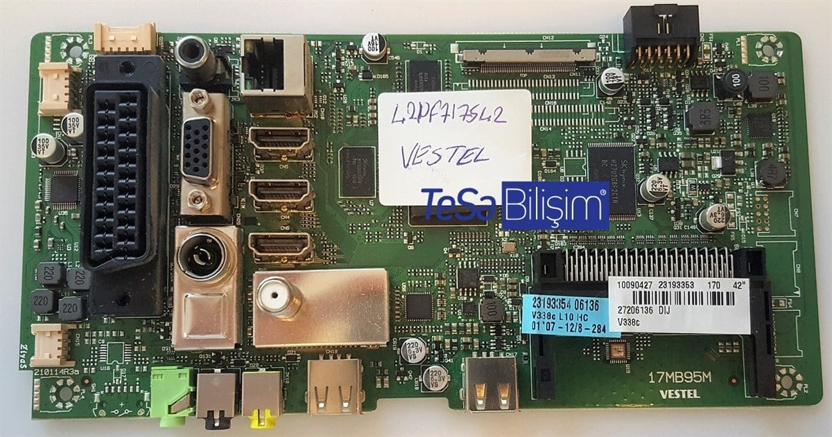17MB95M, 23193353, 10090427, VES420UNVL-S01, VESTEL 42PF7175, MAİNBOARD, ANAKART