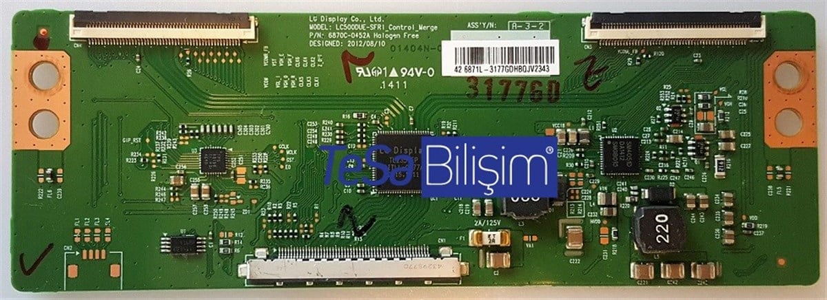 6870C-0452A, LC500DUE-SFR1, LG, 42LA620S, 42LN575S, T-Con Board