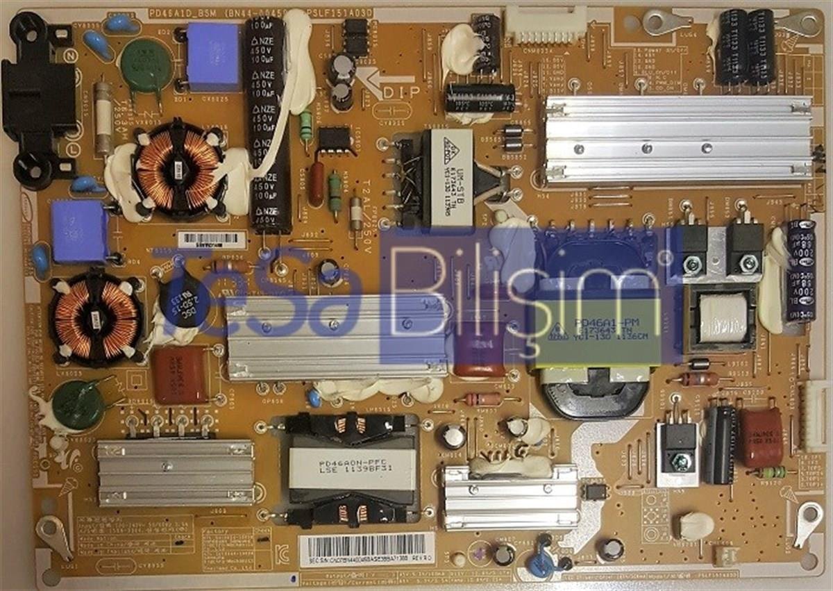 BN44-00458A, PD46A1D_BSM, SAMSUNG UE46D6000 BESLEME KARTI