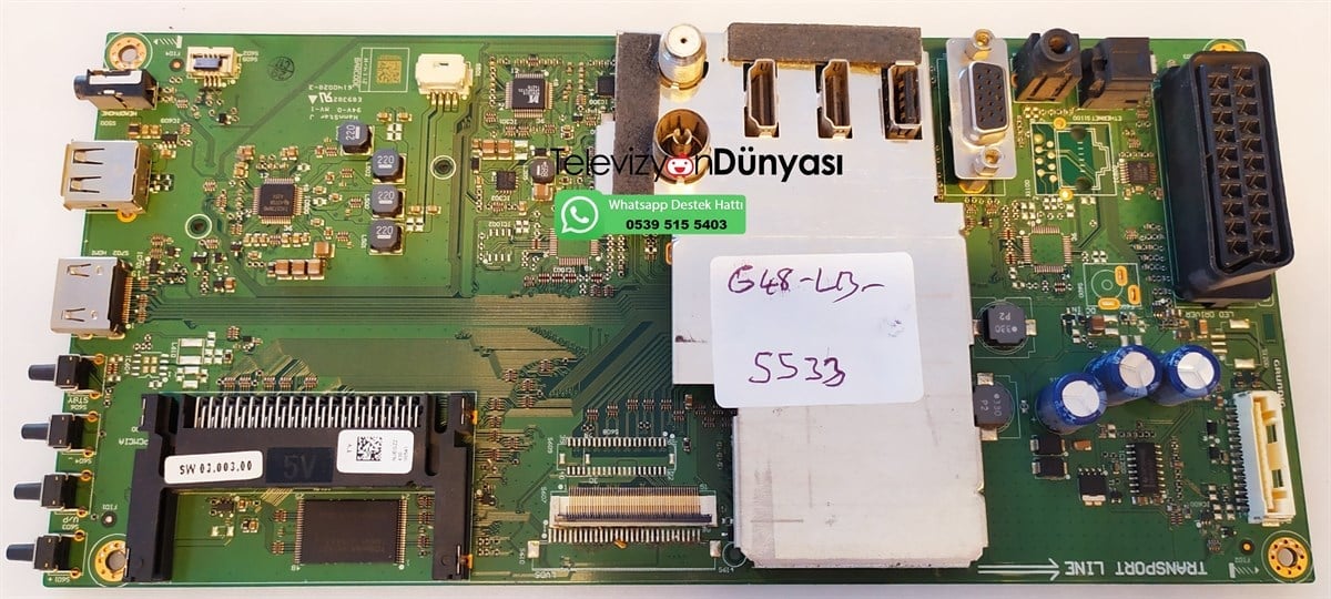GRUNDIG G48 LB 5533 ANAKART, VTY190R-5, NJEGZZ