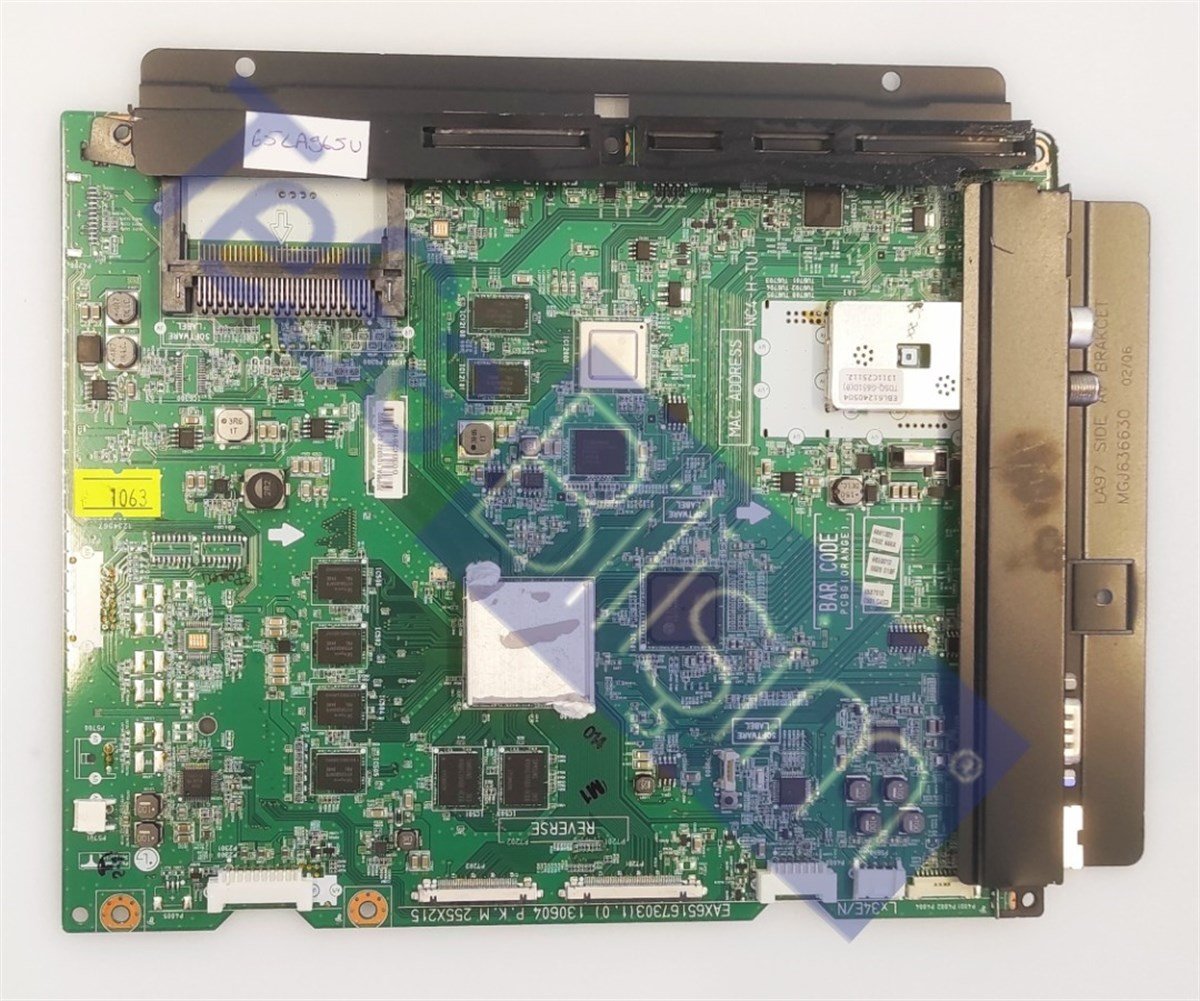 LG 65LA965V-ZA ANAKART, EAX651673063(1.0), 130604 P.K.M 255X21 5, EBT62700303, 62076902