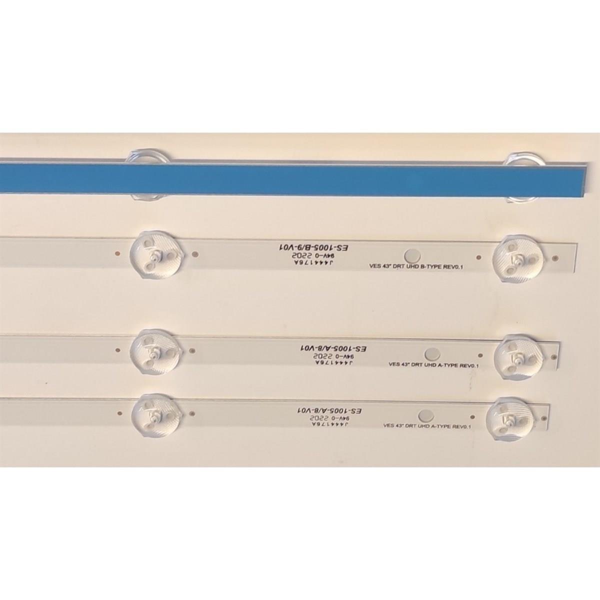 VESTEL 43UD8350 43UD8360 LED BAR TAKIM KORE ÜRETİMİ 43 ''DRT UHD A-TYPE