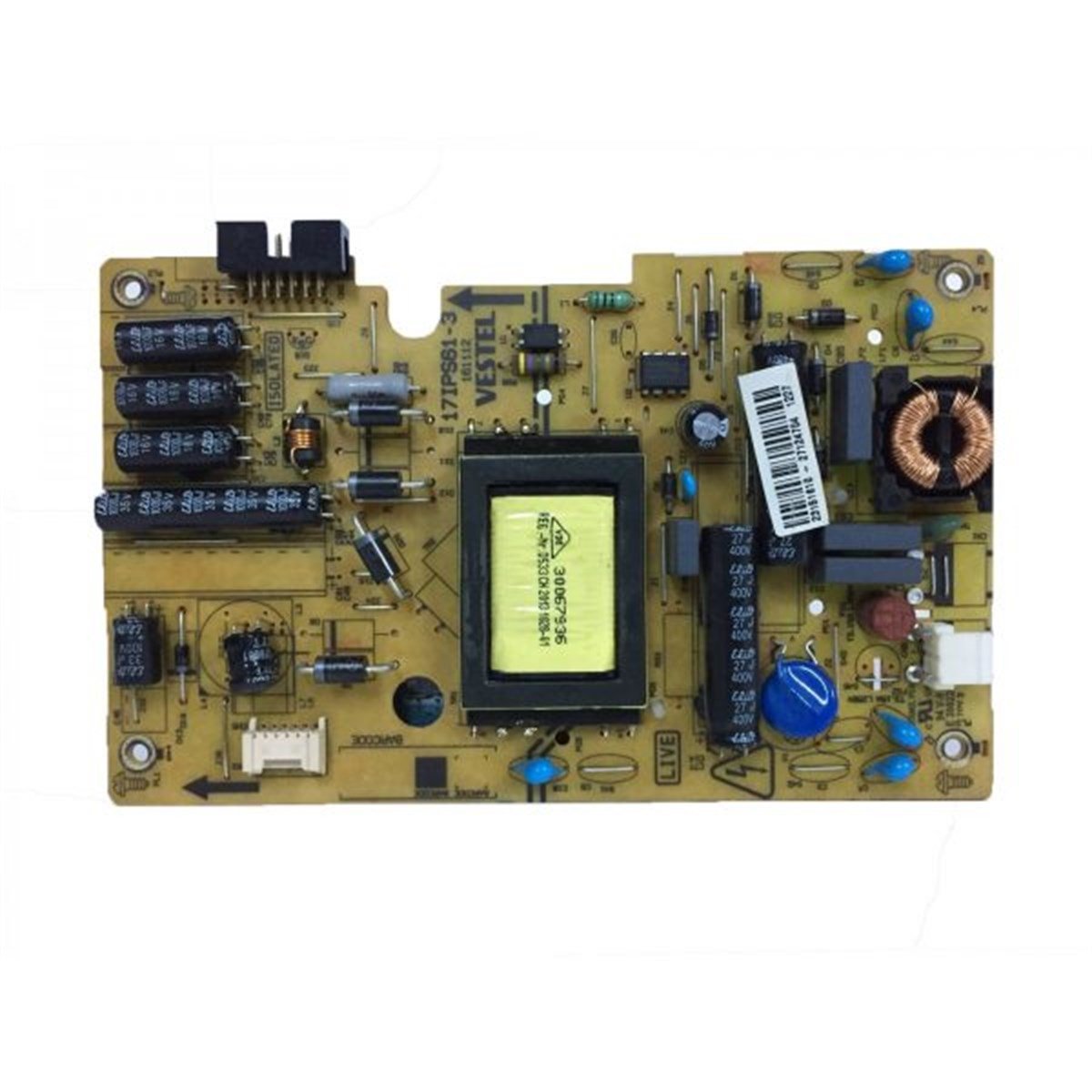 VESTEL LE24SAT227-B BESLEME KARTI, 23151610, 17IPS61-3 V.1, 160913 