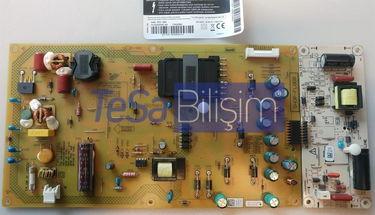 ZQR910R, FSP123-3F01, ZPS120, GRUNDIG 49 CLE 6645 AL BESLEME KARTI
