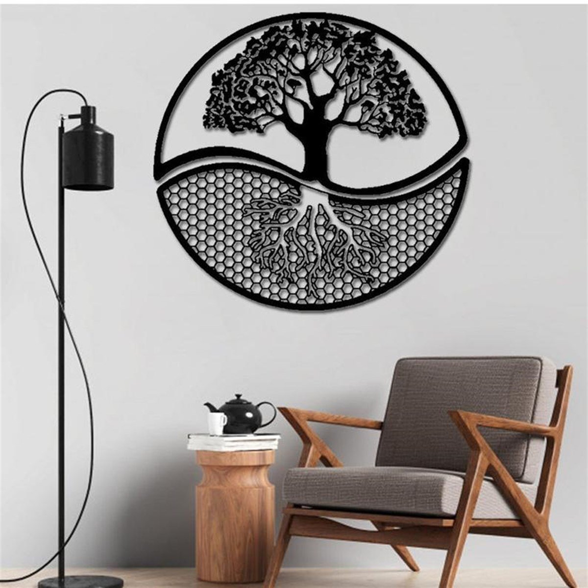 Arbre De La Vie 2 Décoration Murale Metallique