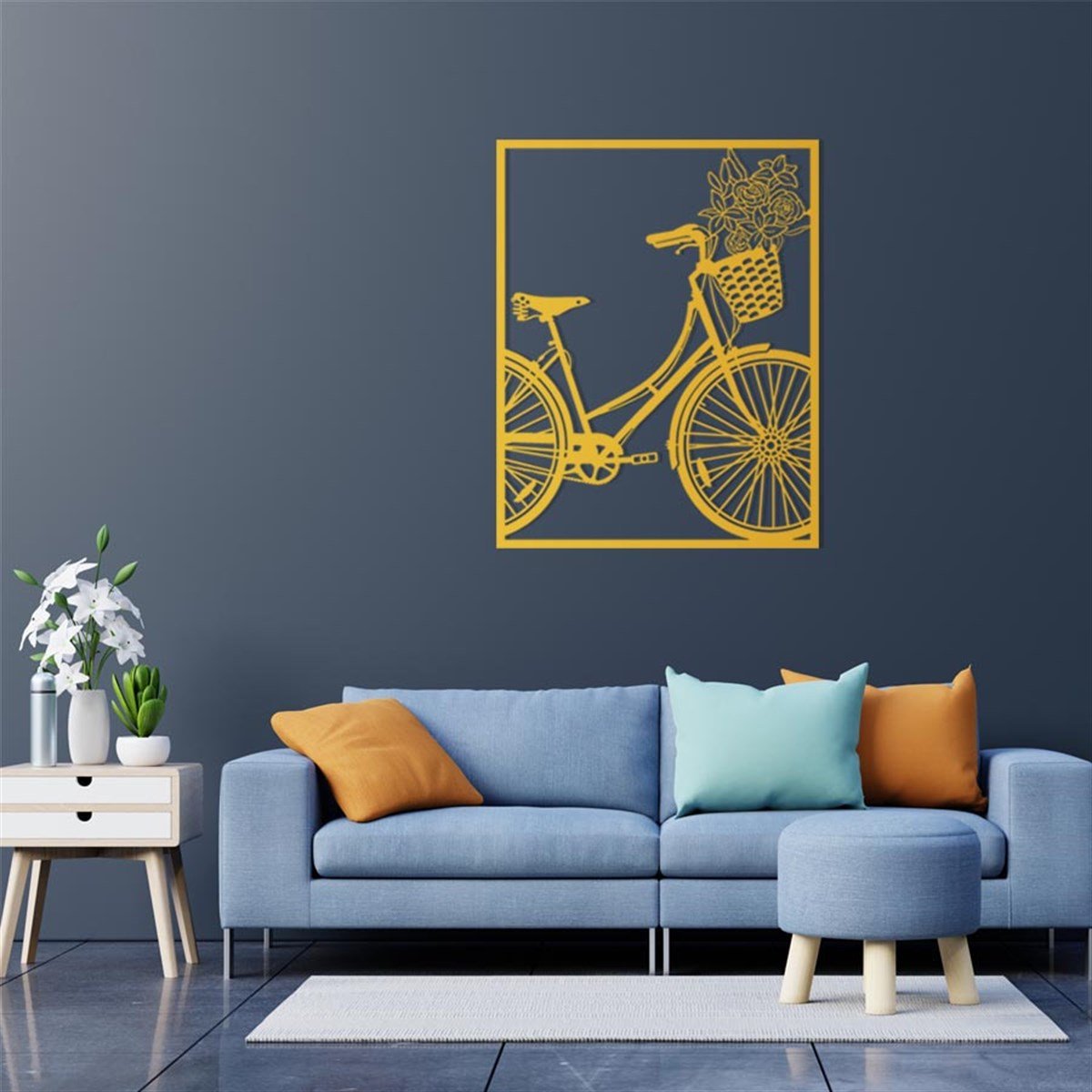 Bicyclette Décoration Murale Metallique