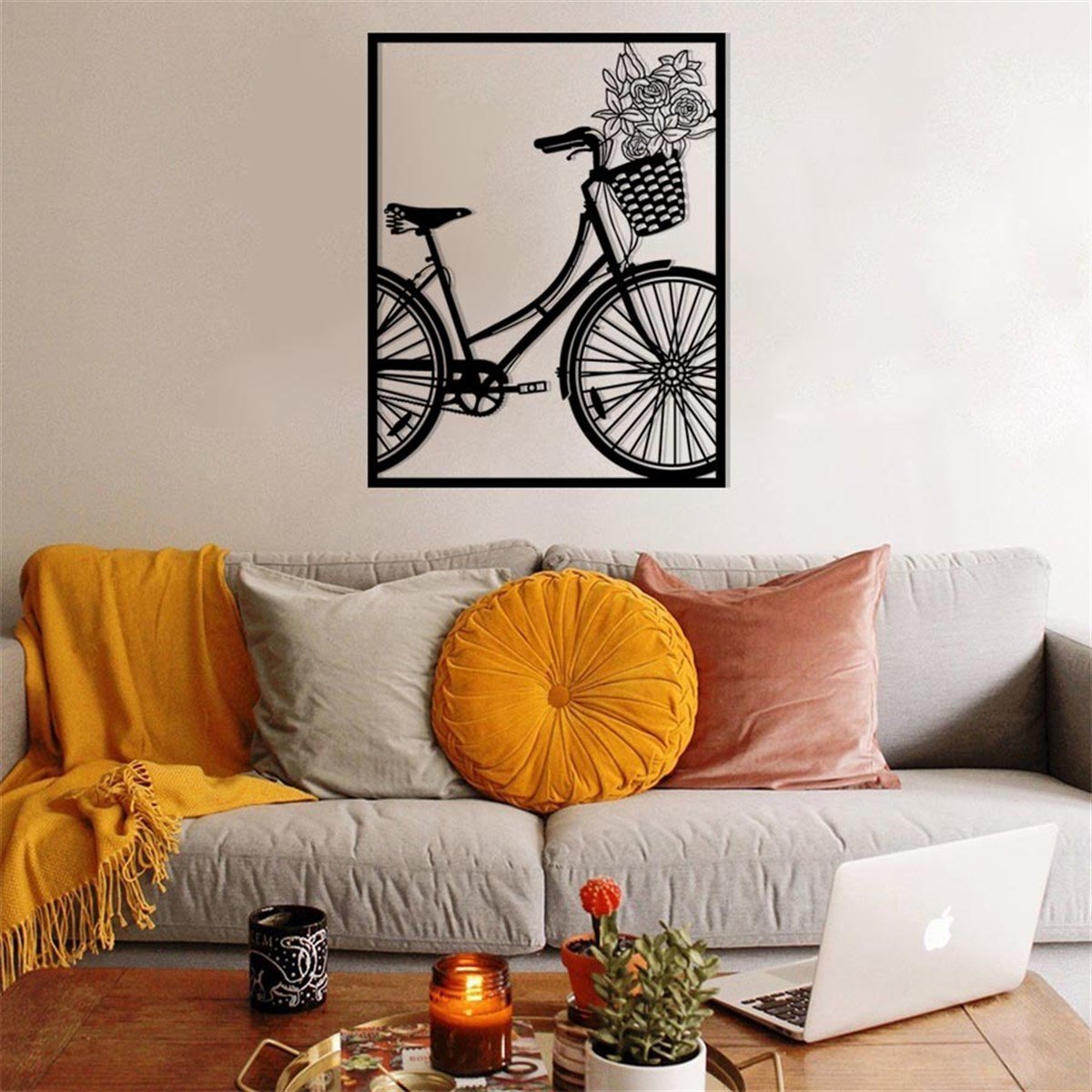 Bicyclette Décoration Murale Metallique