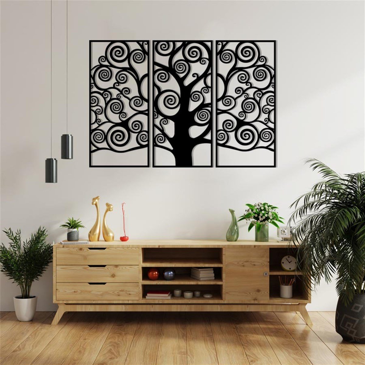 Gustav Kilimt Arbre De La Vie Décoration Murale Metallique
