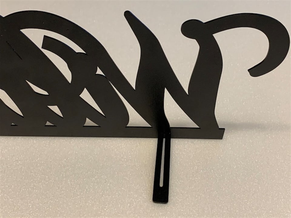 Kişiye Özel İsimlik Metal Duvar Dekoru