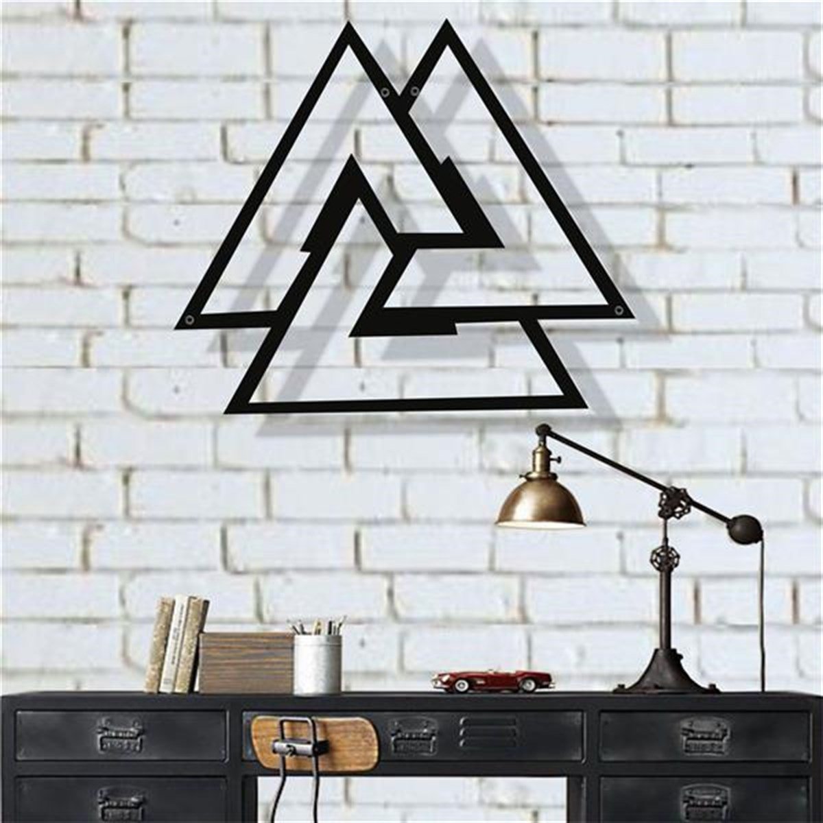 Valknut Décoration Murale en Métal