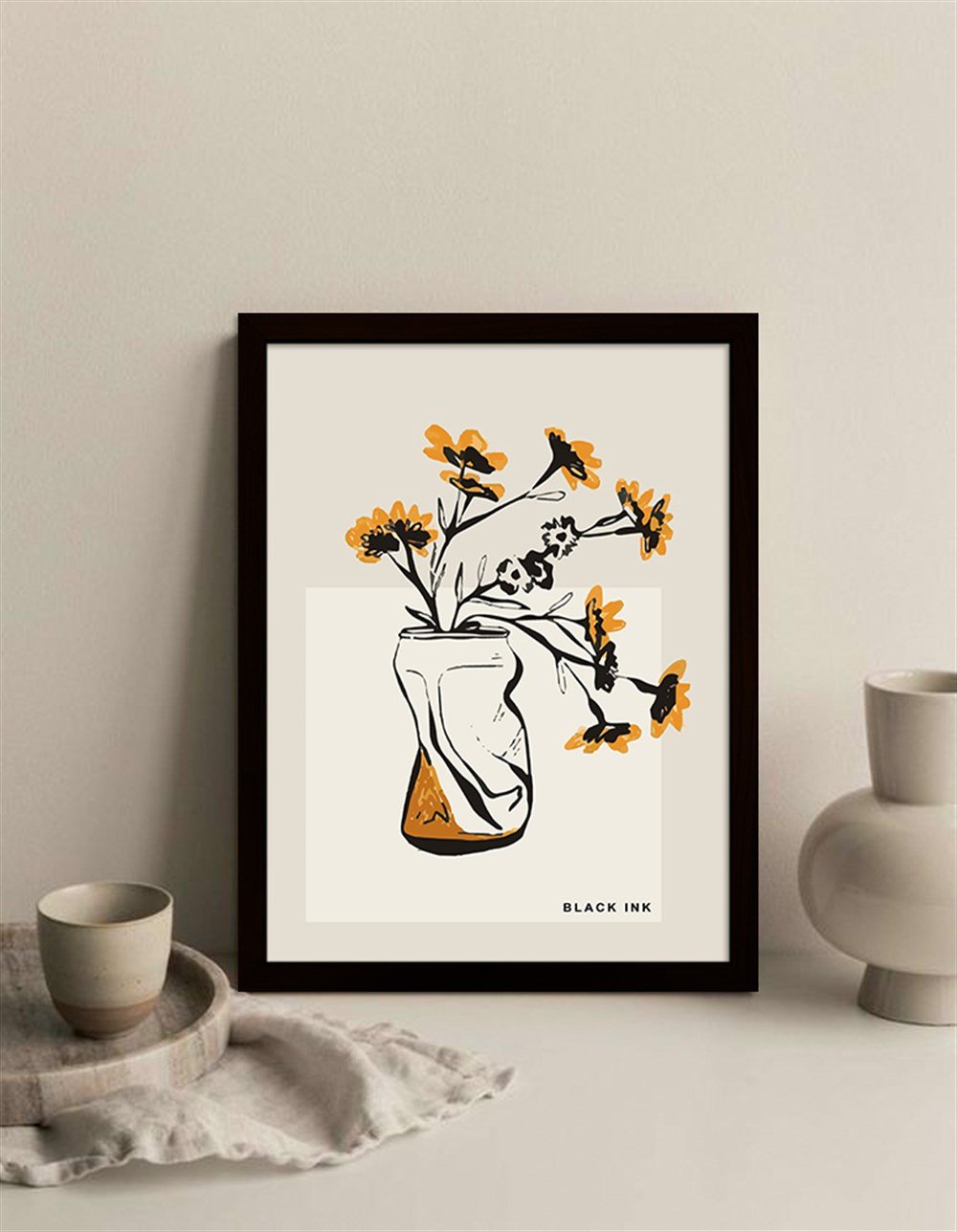Black Ink Çerçeveli Poster