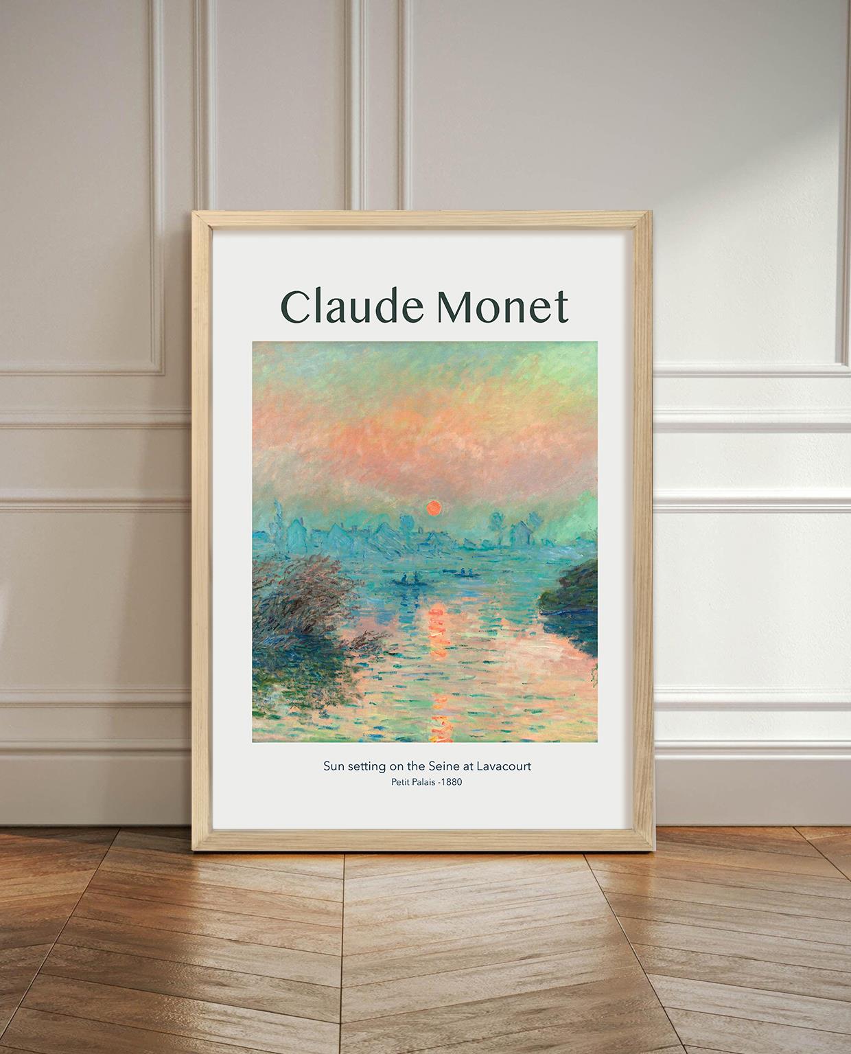 Claude Monet- Sun Çerçeveli Tablo