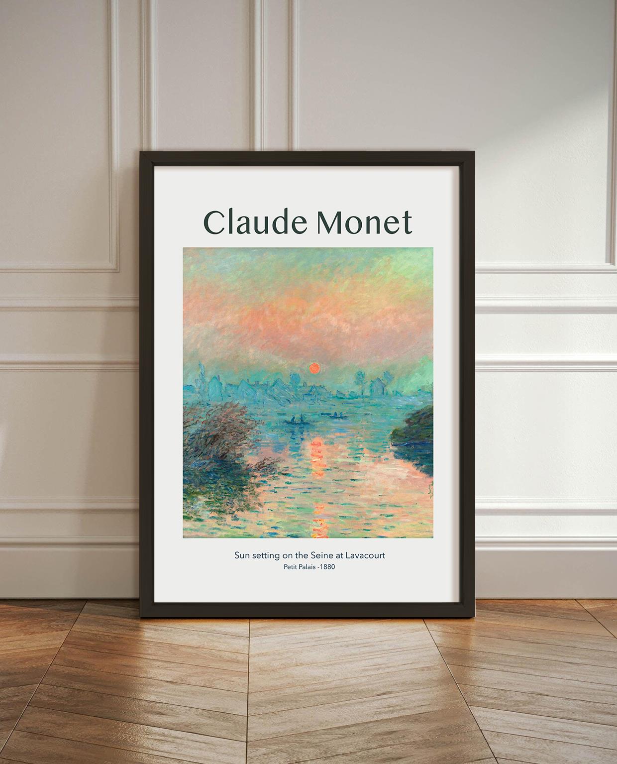 Claude Monet- Sun Çerçeveli Tablo