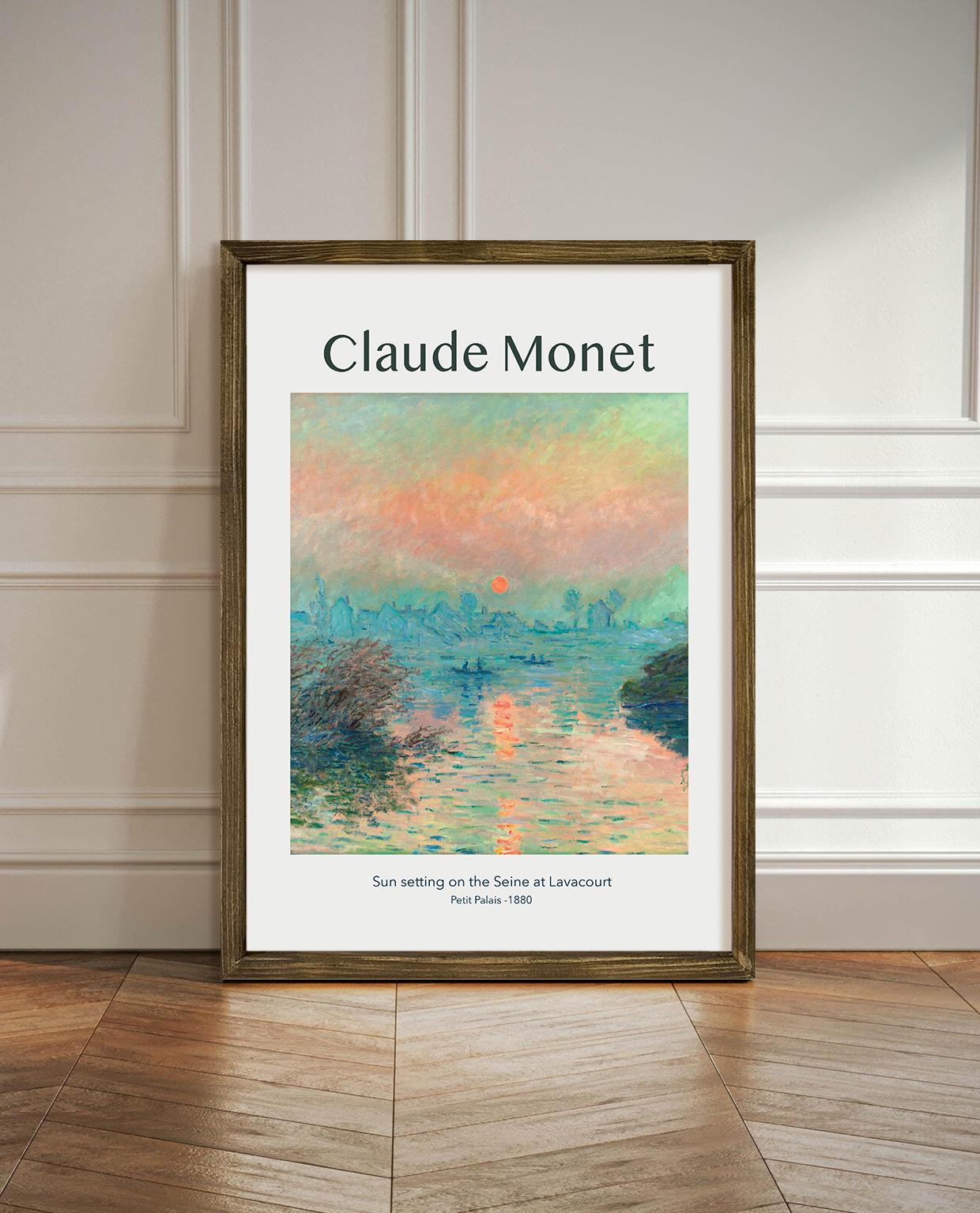 Claude Monet- Sun Çerçeveli Tablo