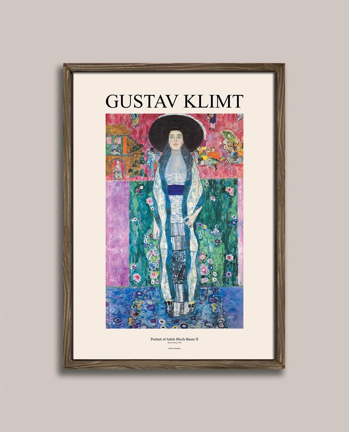 Gustav Klimt - Portrait of Adele Bloch-Bauer Çerçeveli Tablo