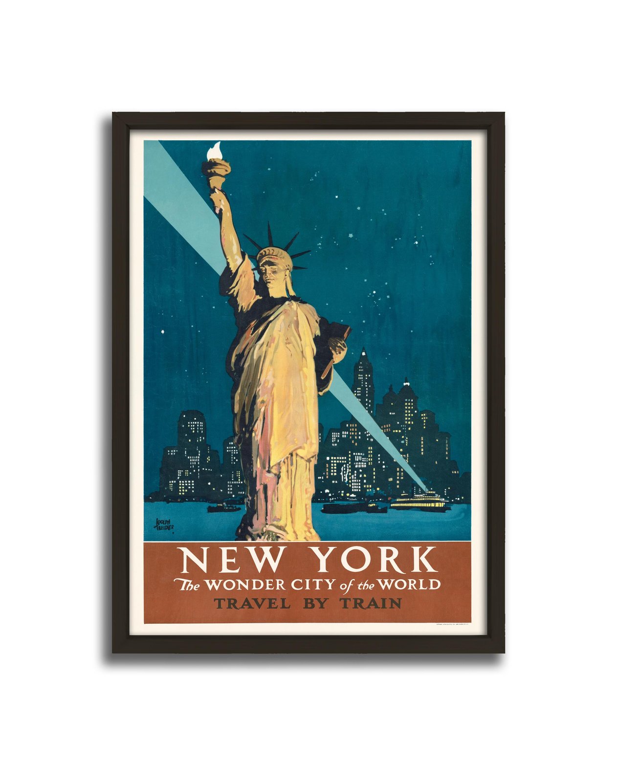 New York Çerçeveli Tablo