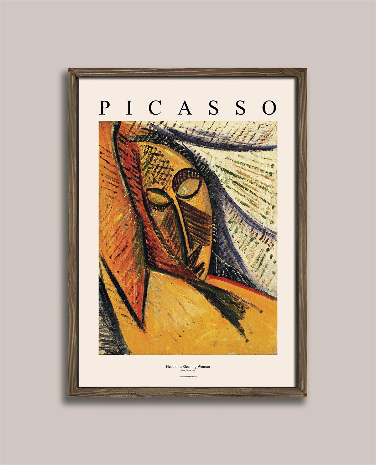 Picasso - Head of a Sleeping Woman Çerçeveli Tablo