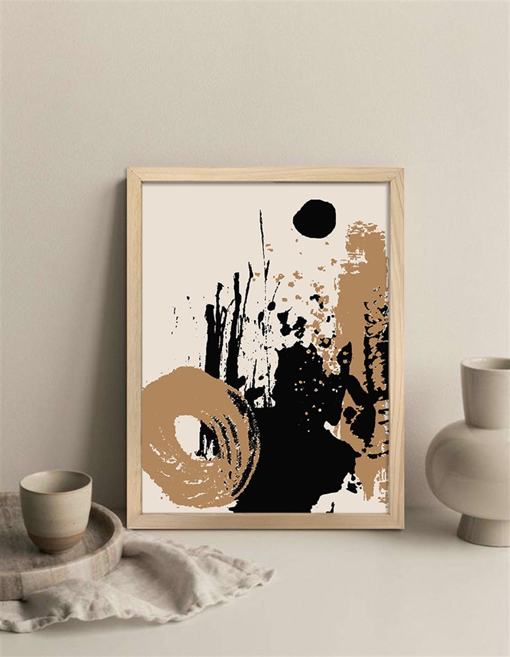 Soyut 09 Çerçeveli Poster