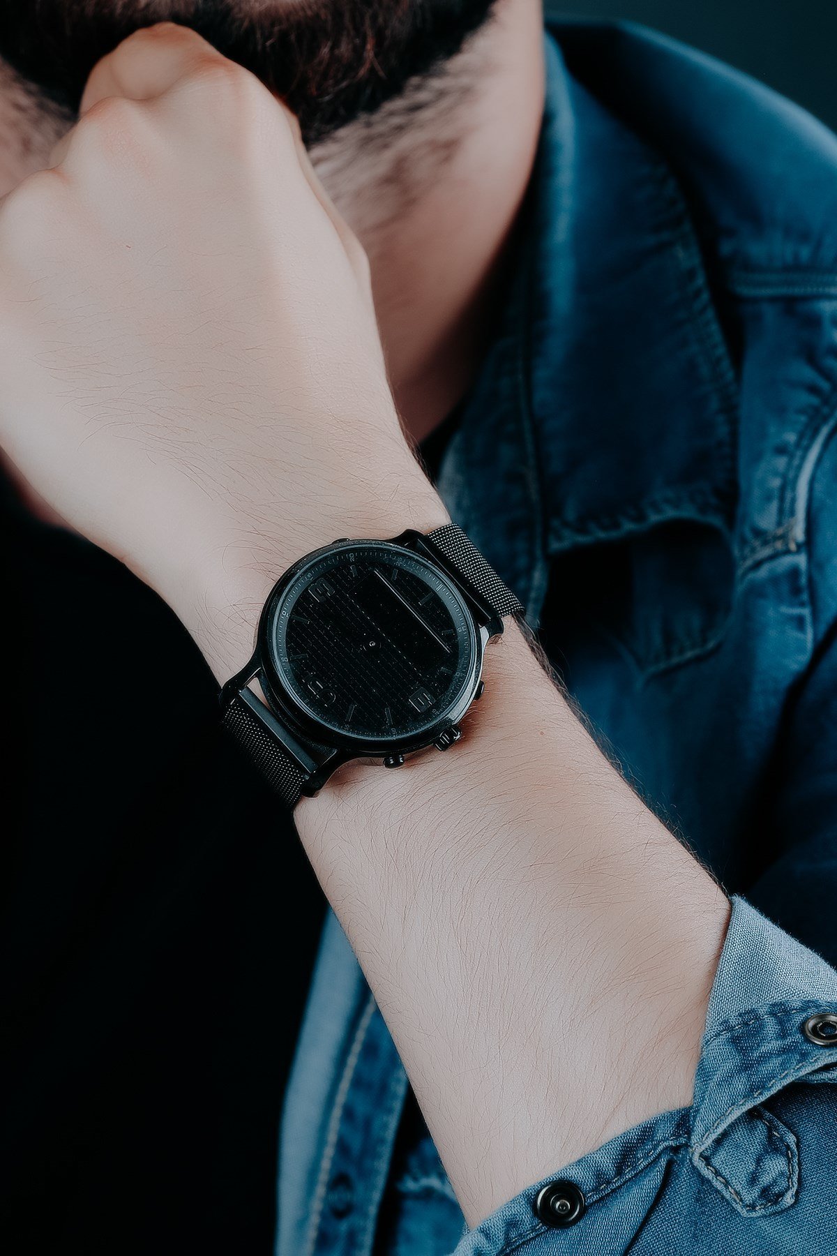 ALYANAKLAR Upwatch Double Steel All Black Erkek Saati Upwatch