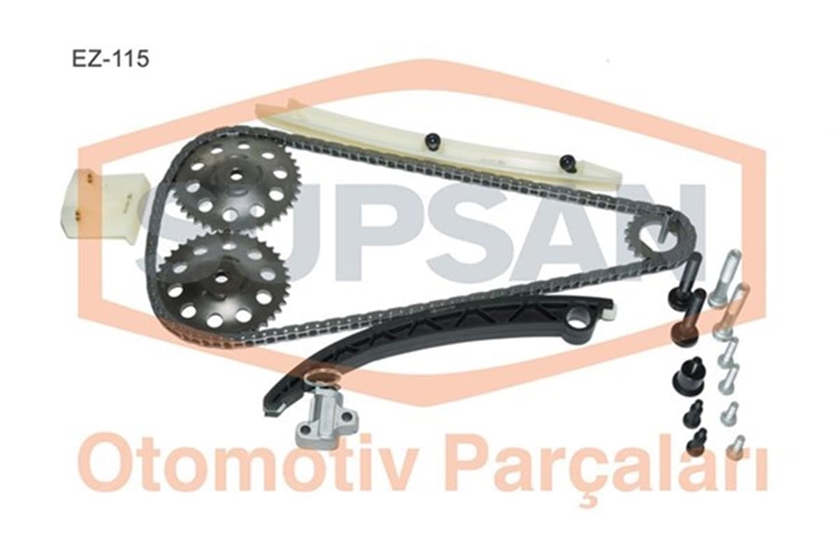 ASTRAEKSANTRİK ZİNCİR KİTİ SETİ ASTRA G-H 1.2-1.4-CORSA C-D 1.0-1.2-1.4 Z12XEP-Z14XEP-X12XE-Z12XE 10 PARÇA SUPSAN EZ-115SUPSANSUPSAN EZ-115