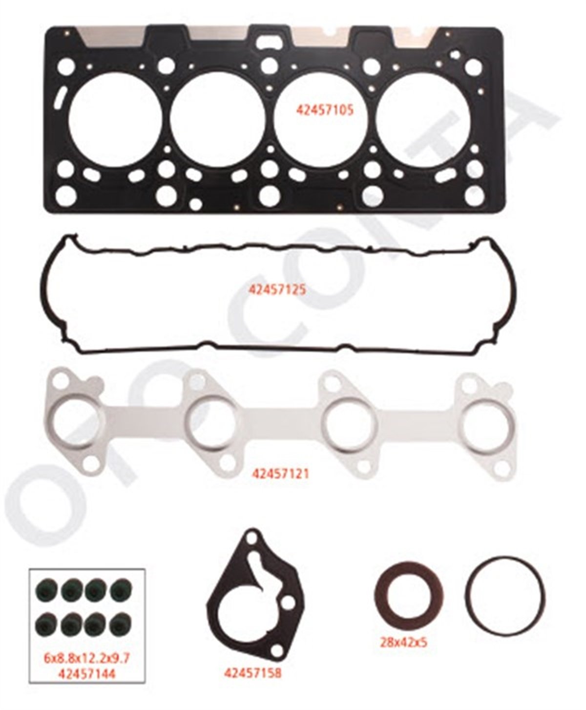 CLIOMOTOR TAKIM CONTASI KANGOO-CLIO-MEGANE II-LOGAN 1.5 DCİ K9K TEFLON KEÇELİ SUBAP LASTİKLİ SKC Lİ OTOCONTA 42457102OTOCONTAOTOCONTA 42457102