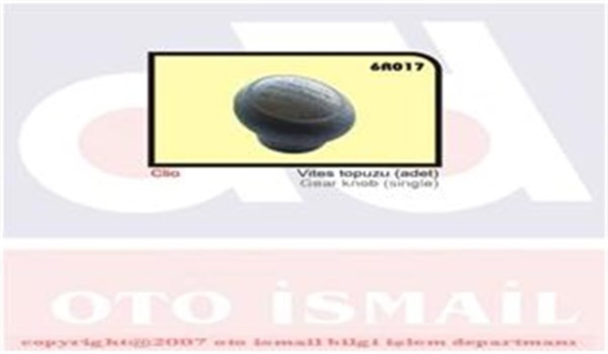 CLIOVİTES TOPUZU CLIO OZAR 6R017OZAROZAR 6R017