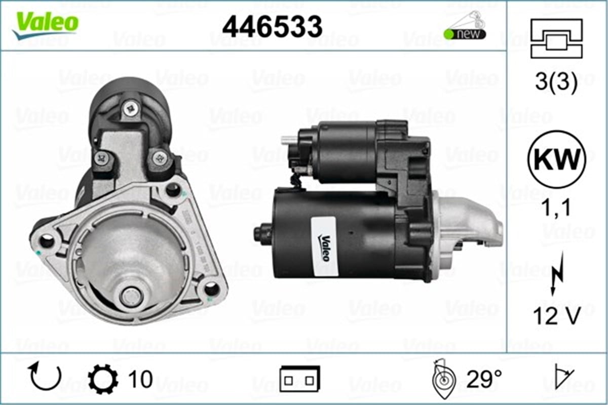 FIESTAMARŞ MOTORU FORD FIESTA-PUMA VALEO 446533VALEOVALEO 446533
