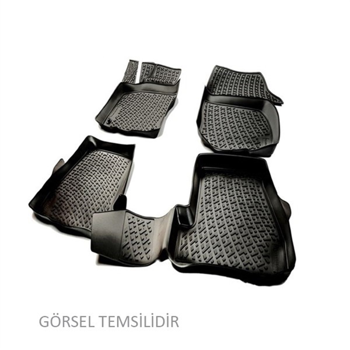 RANGERPERFLEX 3D X-MAT HAVUZLU PASPAS ÇEŞİTLERİ SİYAH FORD RANGER T6 T7 2011 3D X-MAT 5 PCS PERFLEX PXM-FD17PERFLEXPERFLEX PXM-FD17