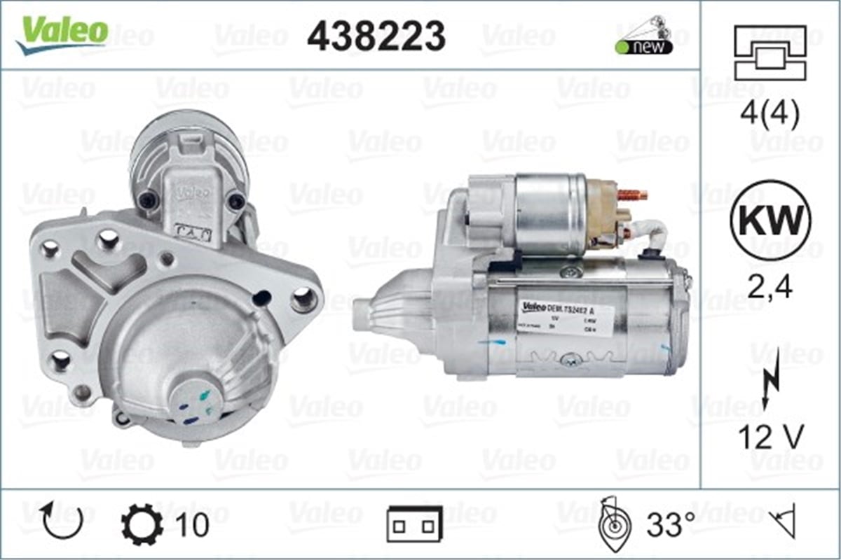 RENAULTMARŞ MOTORU RENAULT VALEO 438223VALEOVALEO 438223