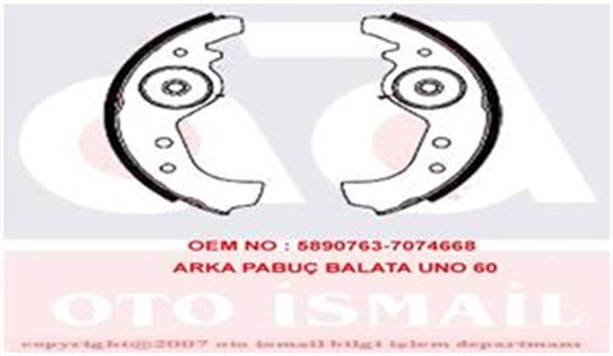 UNOARKA PABUÇ BALATA UNO 60 91-04 TRW GS8160TRWTRW GS8160