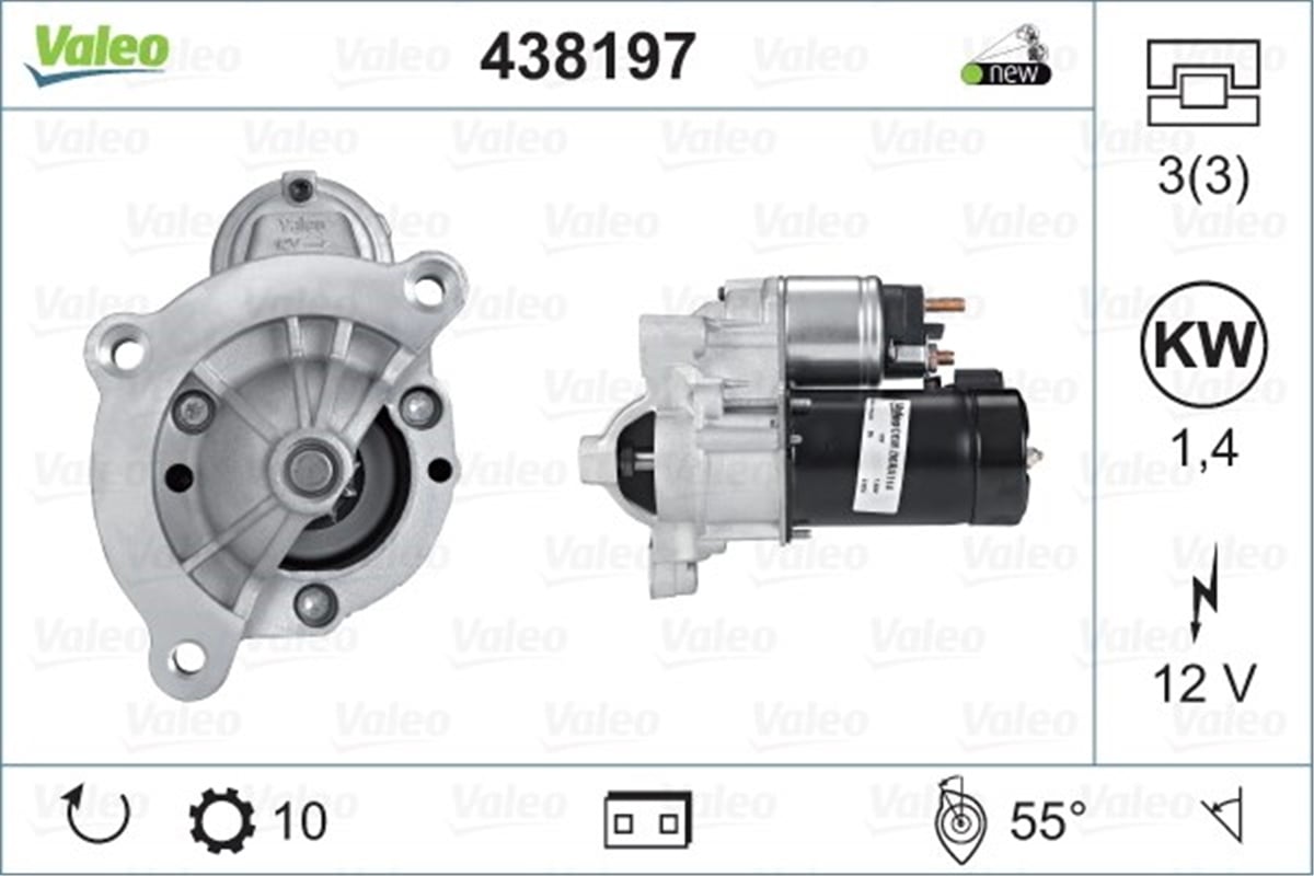 XSARAMARŞ MOTORU CITROEN XSARA-PICASSO VALEO 438197VALEOVALEO 438197
