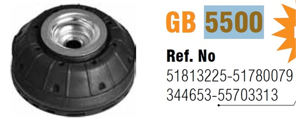 YEDEK PARÇAAMORTİSÖR TAKOZU RULMANLI G.PUNTO/CORSA DGBGB-5500