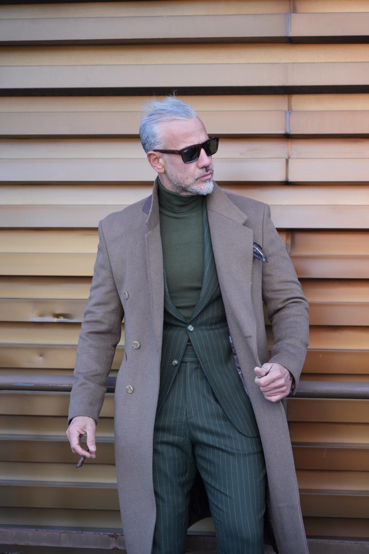 MONO COLLAR WOOL COAT