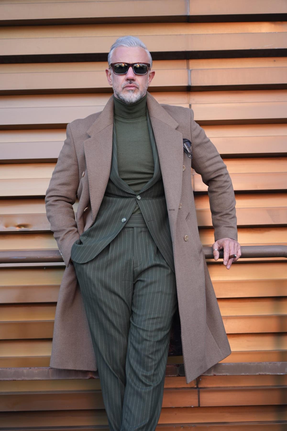 MONO COLLAR WOOL COAT